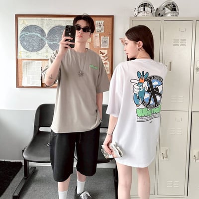 【現貨】Why not 和平標炸彈印花短T1