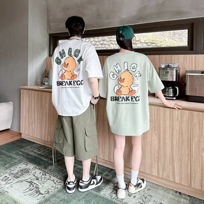 【現貨】CHICK蛋殼鴨塗鴉感短T3