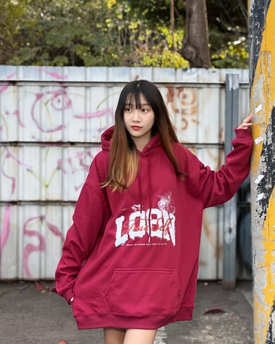 【街頭C位新品現貨】煙霧叛格牛奶絨帽T8