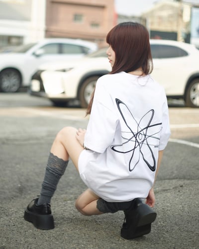 【現貨】concept design刺繡行星圖形短T9