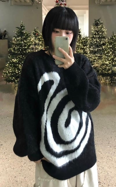 【質感單品】漩渦重磅毛衣5