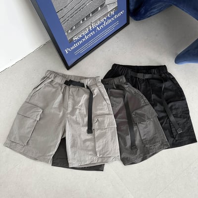 【小編極推夏日必帶款】雙口袋機能尼龍工裝短褲1