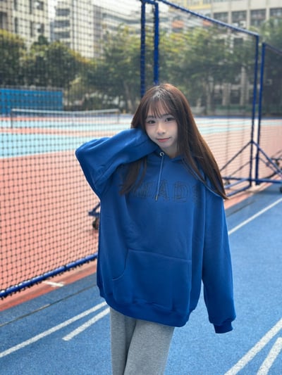 【現貨】重疊幻影MADE英文刷毛帽T1