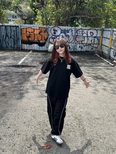 【可愛爆棚現貨】PLUS HIYA發泡彩虹花短T7