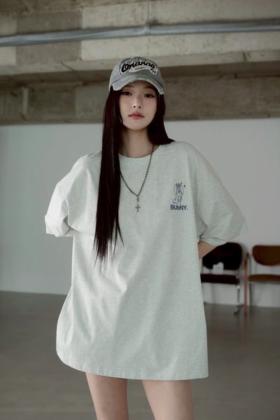 【SORONA® 涼感現貨】CEPT愛心BUNNY兔印花短T6