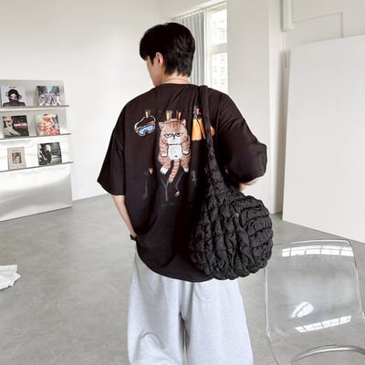 【現貨】DRY CAT曬貓咪插畫風短T5