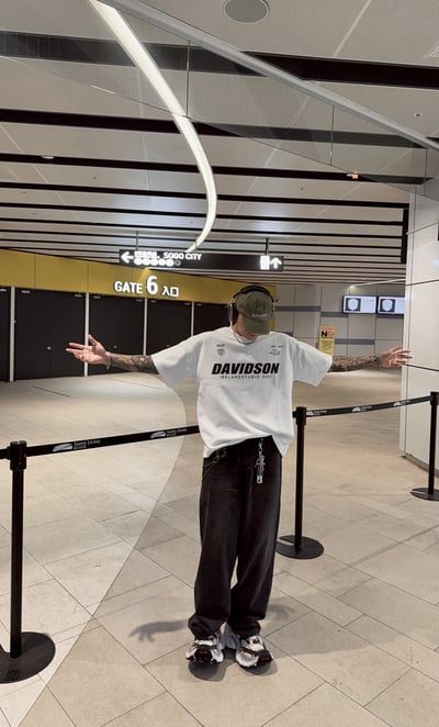 【顏值在線現貨】個性街頭重磅英文短T4