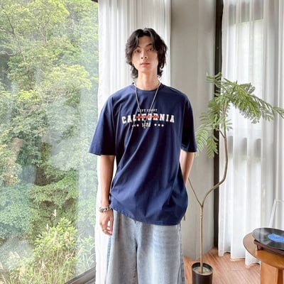 【SORONA® 涼感現貨】California 1982立體字印花短T6