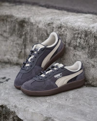 【限時折扣!新色登場】PUMA Palermo POP 水泥灰 碳灰 復古德訓鞋|403257-031