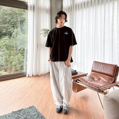 【現貨】WATER BOOM炸彈藍精靈印花短T7