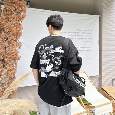 【現貨】發泡幽靈短T4