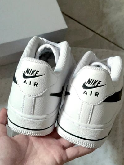 【國外連線預購】Nike Air Force 1 Low (GS) 黑白 解構空心勾｜DR7889-1006