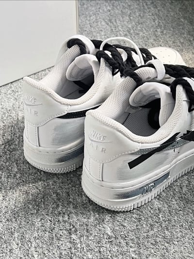 【訂製款】Nike Air Force 1 時空斷裂灰痕8