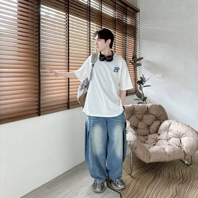 【現貨】FLYCAT袋子貓塗鴉短T9