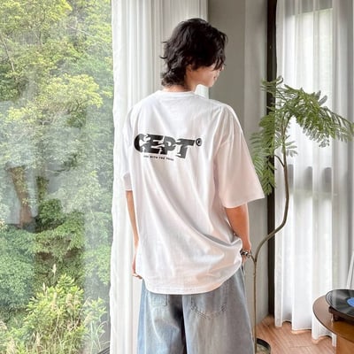 【現貨】火焰字體厚版膠印短T7