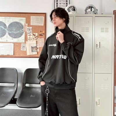 【現貨】NATIVE 賽車風高領衛衣2