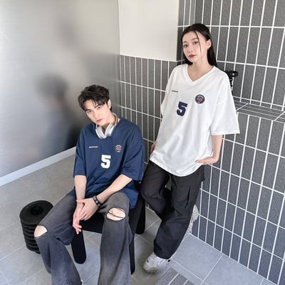 【現貨】Aurocean刺繡數字短T7