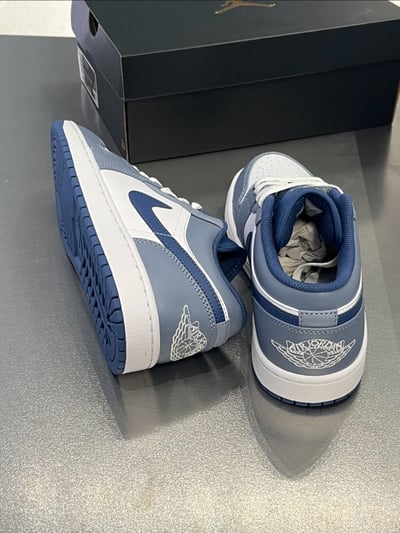 【現貨】Air Jordan 1 Low "Ashen Slate" 岩灰藍 迷霧藍｜553558-4147