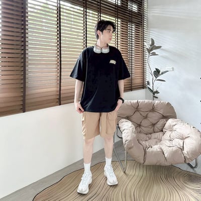 【現貨】WIND PANDA小花熊貓印花短T10