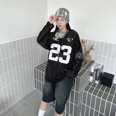 【現貨】美式23號V領透網寬鬆球衣6