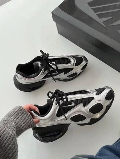 【現貨+預購 ! Karina同款】Nike Air Max Muse 金屬銀黑 黑銀 氣墊  科技感｜FV1920-0014