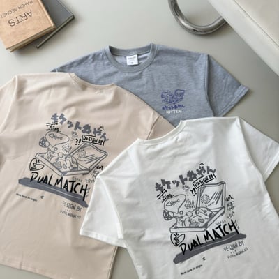 【現貨】日文行李箱貓咪短T8