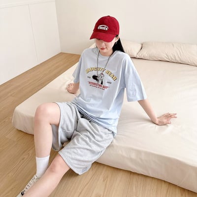 【現貨】NAUGHTY BEAR小熊畫家印花短T5