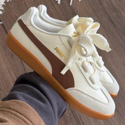 【新款!國外限定】Puma 9-T Suede 白棕 米咖 復古德訓鞋 ｜407608-013