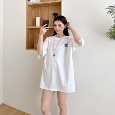 【SORONA® 涼感現貨】LOVEPOINT 愛心噴漆印花短T4