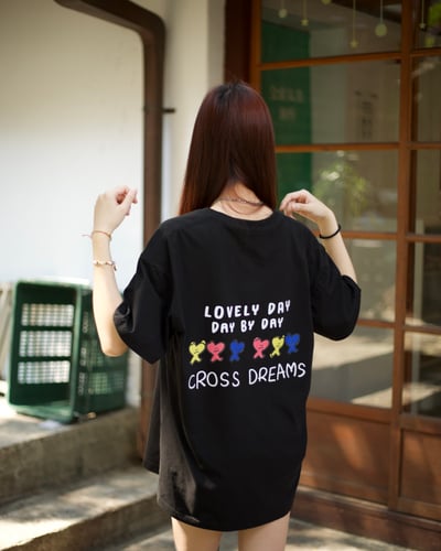 【現貨速發】甜度爆擊三色手繪愛心短T8