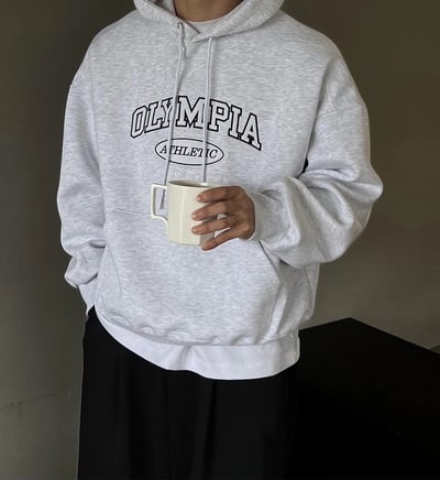 【現貨】OLYMPIA貼布繡重磅帽T4