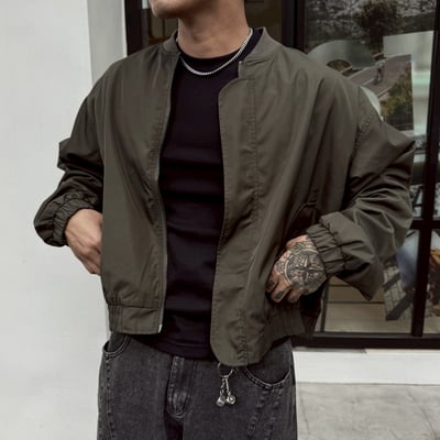 【小編已自留現貨】短寬尼龍運動MA1機能外套5