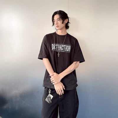 【現貨】Distinction剝落字體美式印花短T7