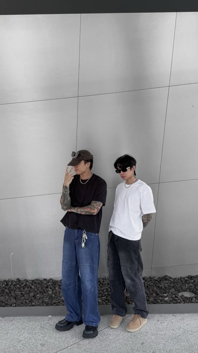 【潮流頂級現貨】街頭重磅水洗寬鬆BAGGYJEANS5