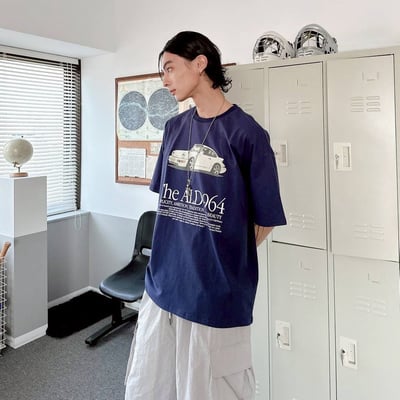 【現貨】The ALD 964復古跑車印花短T5