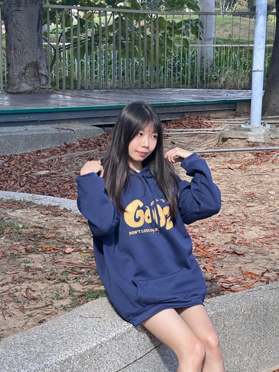 【現貨】Goozi字體刷毛帽T6