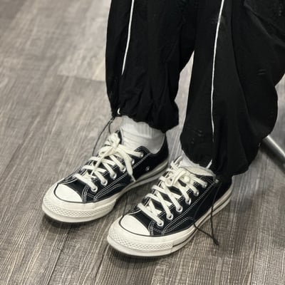 【必入經典款】Converse Chuck Taylor 1970s 低筒黑色帆布經典復古162058C/調貨3