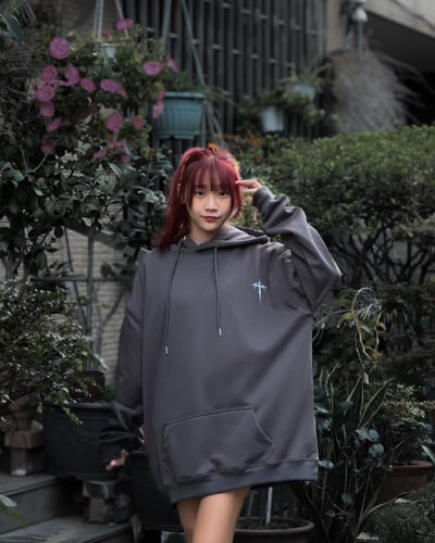 【爆炸吸睛神款!!小編自帶款】黑翼覺醒牛奶絨帽T7