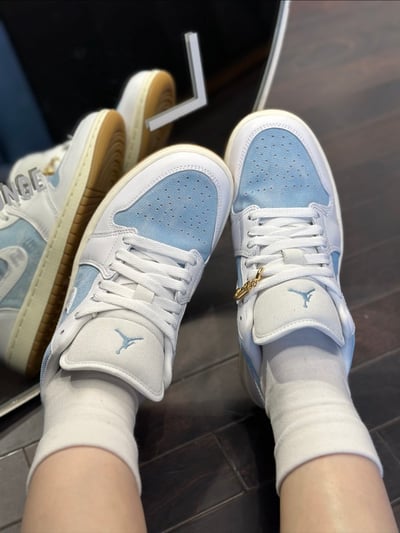 【限定款!現貨】AIR JORDAN 1 LOW W 丹寧牛仔 女款｜HQ2004-4004