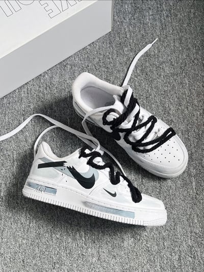 【訂製款】Nike Air Force 1 時空斷裂灰痕4