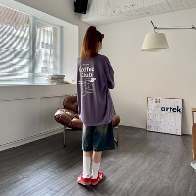 【現貨】咖啡俱樂部印花短T9