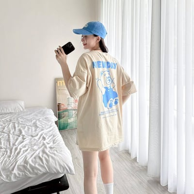 【現貨】NEWDAY吊帶小熊印花短T6