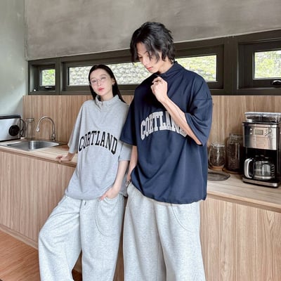 【現貨】CORTLAND立領刺繡休閒衛衣1