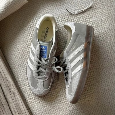 【質感上腳現貨】Adidas Originals Gazelle 水泥灰 煙灰 灰白麂皮 復古德訓鞋 焦糖底｜IF18073