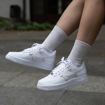 【預購!爆款回歸】NIKE AIR FORCE 1 Chrome Luxe 四鈎泫雅同款 四小銀鉤｜CT1990-1003