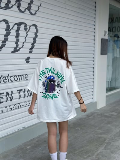 【現貨】反光炫彩墨鏡幽靈短T1