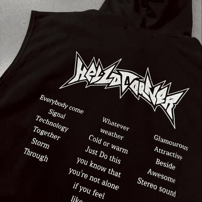 【潮流必拿現貨】街頭Y2K個性連帽短寬背心9