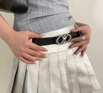 【帥褲必備】星辰閃爍LOGO皮帶6