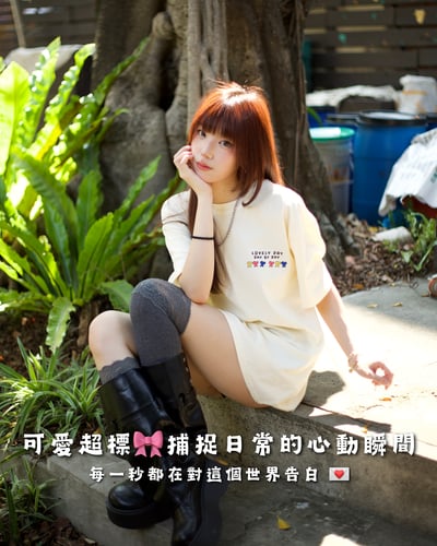 【現貨速發】甜度爆擊三色手繪愛心短T1