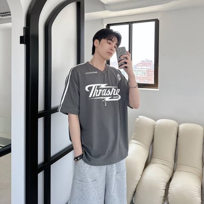 【現貨】Thrashin肩袖撞色賽車風短T3